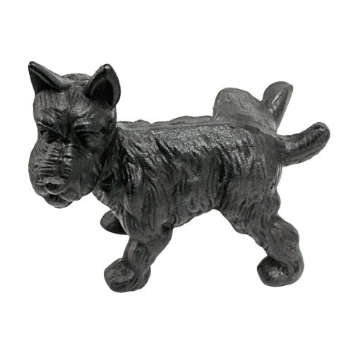 Design Toscano Naughty Peeing Scotty Dog Die-Cast Iron Bookend and Doorstop - style: Naughty Peeing Dog