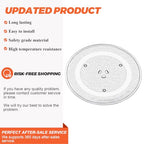 14 1/8" Microwave Turntable Glass Tray by Beaquicy - 14 1/8 INCH Microwave Plate Replacement for GE Microwave - Replaces DE74-20002B WB49X10063 DE74-20002A DE74-20002D WB39X10038 WB49X10096 - size: 14.2"