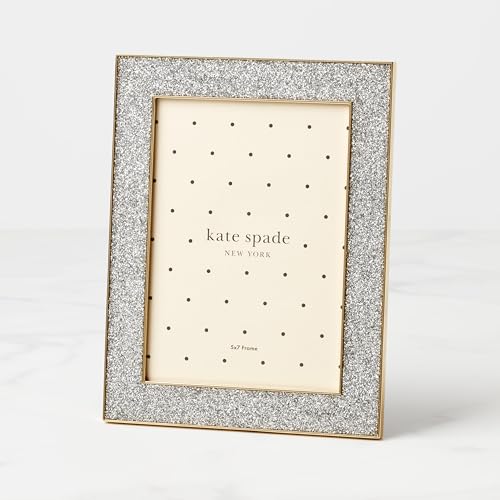 kate spade new york 897450 Sitting Pretty 5x7 Silver Glitter Frame - style: Frame, 5x7 (Silver Glitter)