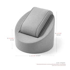 Microfiber Single Watch Stand Display Jewelry Watch Showcase Display Stand(Grey) - color: Grey