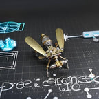 3D Steampunk Metal Fruit Fly Model Kit – DIY Mechanical Brass Insect Puzzle for Adults, Retro Collectible Assembly Craft, Unique Home Office Decoration Gift (Fruit Fly) - style: Fruit Fly