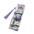 Colorful Art Flower Bookshelf Bookmark - Romantic Artsy Vibe Bookmarks, Perfect Reading Gift for Book Lovers, Bookworms and Friends (2pcs/Set B) - style: 2pcs/set B