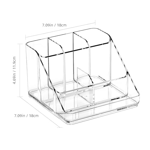 Ettori APLOP Makeup Organizer Tray, 6-Compartment Vanity Makeup Organizer for Jewelry, Hair Accessories, Bathroom Counter or Dresser