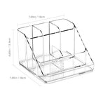 Ettori APLOP Makeup Organizer Tray, 6-Compartment Vanity Makeup Organizer for Jewelry, Hair Accessories, Bathroom Counter or Dresser