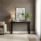 Plank+Beam Solid Wood Console Table, 56 Inch, Sofa Table, Narrow Entryway Table for Hallway, Behind The Couch, Living Room, Foyer, Easy Assembly, Black - color: Black, size: 56" Console Table