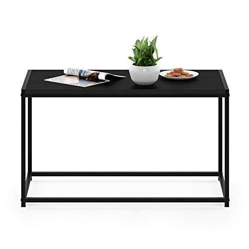 FURINNO Camnus Modern Living Coffee Table, Americano, 15.74 in x 30 in x 17.51 in - color: Americano, size: Rectangular Metal Frame