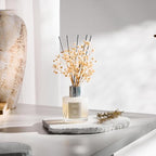 Airkeep Reed Diffuser Set,3.38 fl oz (100 ml) - Clean Linen Oil Diffusers with 8 Reed Sticks,Home Fragrance Reed Diffuser for Bathroom Shelf Decor - size: Real Flower/3.38Ounce/1pack