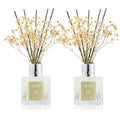 Airkeep Reed Diffuser 3.38 oz (100ml) 2pk, Clean Linen Scented Reed Diffuser Set,Reed Diffuser & Oil Diffuser Sticks, Aromatherapy, Airkeep Reed Diffuser Set Box 2-Clean Linen - size: Real Flower/3.38Ounce/2pack