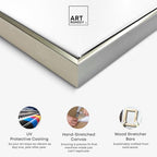 Art Remedy Glass Vase Flowers Canvas Luxury Floral Art, Silver Frame, 10" x 15" - color: Silver Frame, size: 16"L x 11"W