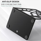 MaxGear Book Ends Tree Design Modern Bookends for Shelves, Non-Skid Bookend, Heavy Duty Metal Book Stopper for Books/CDs, Decorative Book Shelf Home, 7 x 4.7 x 3.5”, Black (6 Pair/12 Pieces, Large) - size: 6 Pairs