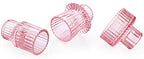 Vixdonos Pink Candlestick Holders Set of 3 Glass Candle Holders for Taper Candles,Pillar Candles and Tealight Candles - color: Pink, size: 3 Pcs