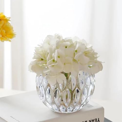 Glass Flowerpot, Planters,Vase, Hydroponic Flowerpot, Candy Bowl, Candlestick,Key Bowl,Decorative Bowls (A) - style: A