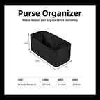 DGAZ Silk Purse Organizer Insert For Hermes Kelly Danse 22 bag，Silky Smooth Bag Organizer，Luxury Handbag & Tote Shaper（Black，22） - color: Black