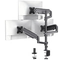 WALI Triple Monitor Mount for 13-34 inch Screens, Full Adjustable 3 Monitors Desk Mount with Clamp & Grommet Base, Triple Monitors Arm, up to 19.8lbs Each, VESA 75x75 100x100 mm (GSDM003XL), Black - size: 13"-34", style: Triple Arms