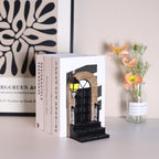 1 Pcs Unique Book End Decorative，Antique Bookend Art Deco Bookend，Unique Bookend Book Stopper Book Holder Decorative Book End for Shelves Desk Home Office Bookshelf Decoration Antique Books Decor