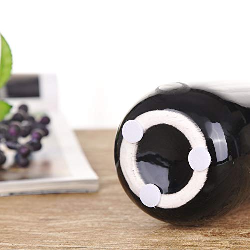 VanEnjoy 9.4" Black High Creative Oblique Opening Design Desktop Ceramic Vase Home Office Decoration Vases - color: Black