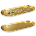 Stainless Steel Perfume Tray, Gold, 12" - 2 Pack - color: Gold, size: 12"