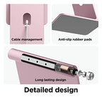 elago Premium iPad Magnetic Stand Designed for iPad Pro 12.9"(5th,4th Gen), 11"(3rd,2nd Gen), Air 10.9"(5th,4th Gen), Mini 8.3"(6th Gen, A17 Pro), 10.9"(10th Gen) [Sand Pink] - color: Sand Pink