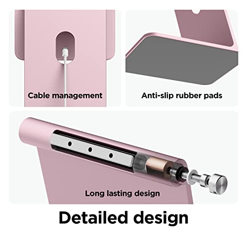 elago Premium iPad Magnetic Stand Designed for iPad Pro 12.9"(5th,4th Gen), 11"(3rd,2nd Gen), Air 10.9"(5th,4th Gen), Mini 8.3"(6th Gen, A17 Pro), 10.9"(10th Gen) [Sand Pink] - color: Sand Pink