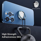 Syncwire Cell Phone Ring Holder Stand, 360 ° Rotation Finger Ring Kickstand Polished Metal Phone Grip Compatible with iPhone, Samsung, LG, Sony - color: Blue, size: 1 Pack