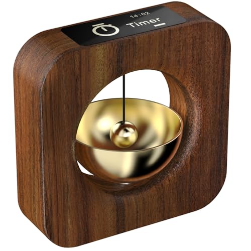 Elegant Wooden Pomodoro Timer Cube Original High-End Quality Desk Timer for Productivity & Focus, Ideal for Work & Study, Beautiful Decorative Object for Home or Office