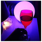Mr.Go 8-inch Ultra-Fun LED Glowing Ball Light w/Remote, RGB Color Changing Globe Mood Lamp, 16 Colors 8 Brightness 4 Lighting Modes, Waterproof, Rechargeable & AC Adapter Power, Stunning Light Orb - color: Ball 8"