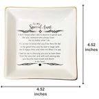 Aunt Gift Jewelry Dish Tray Ceramic Trinket Dish Best Aunt Gifts For Aunts Mother'S Day Birthday Aunt Gifts From Niec Gifts For Aunt Wedding Christmas - style: Aunt