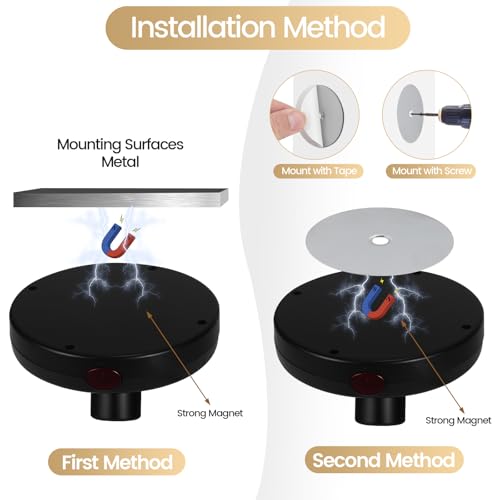 HAMVIDNE LED Spotlights, Rechargeable Battery Picture Lights, Uplighting Indoor, Spot Light with Remote, Plant & Wall Art Display Dartboard Closet Spotlight-Black - color: Chargeable Black, size: 2 Pack