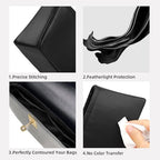 DGAZ Silk Purse Organizer Insert Fits Hermes Kelly Elan Bags，Silky Smooth Bag Organizer，Luxury Handbag & Tote Shaper(Black) - color: Black