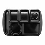 GET Modern Plastic Black 10 Inch x 15 Inch Cafeteria Tray Caddy (4 Pack) - color: Black, size: 10" x 15", style: 4 Pack Left Handed Trays