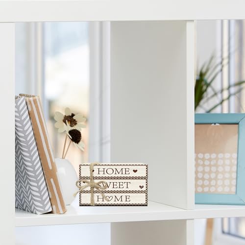 Mini Decorative Books For Home Decor, Small Wood Book Stack For Table Decor, Home Sweet Home decoration Books For Living Room Bookshelf, Farmhouse Stacked Books decoration（L53) - color: home sweet home 8