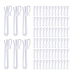 80 Pcs Plastic Curtain Hooks, Adjustable Pinch Pleat Hooks, Ratchet System Pinch Pleat Curtain Hooks for Window Curtain, Door Curtain and Shower Curtain (90mm/3.54inch)