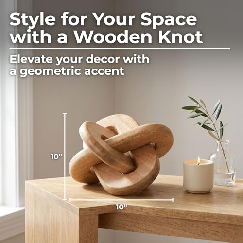 Home Decor and Bathroom Decor Sculpture - Room Display with Statues and Ornaments for Office Styling, Bookshelves or Living Room Decor Accent - Modern Coffee Table Arrangement - 10", Brown - color: Brown, size: 10.0" H