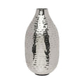 Hosley's 8.75" High Silver Finish Hammered Metal Vase. Ideal Gift for Floral Arrangements Weddings, Special Events, Aromatherapy,Spa, Reiki, Meditation O4 - color: Silver 5