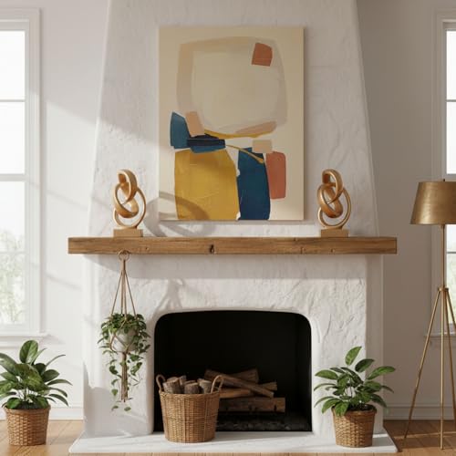 Gold Knot Decor for Coffee Table Book,Abstract Art Mid Century Modern Decor for Bookshelf Entryway TV Stand,Minimalist Knot Sculpture for Home Living Room,Centerpiece Table Decorations (Gold) - color: Gold