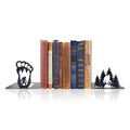 Bigfoot Decor Unique Bookends – Eye-Catching Sasquatch Gifts for Bigfoot Enthusiasts - Decorative Bookends for Shelves – Fun Bookends for Kids – Versatile Black Book Stopper to Hold Books