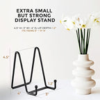 TR-LIFE 3 Pack 4.5 Inch Plate Stands for Display - Easel Holder Stand for Picture Frame, Decorative Platter, Book, Photo - size: 4.5 Inch
