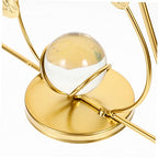 Luxury Leaf Ornament Ginkgo Leaf Decor Metal Statue Beautiful Home Decor