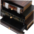 Luxury Bookends for Shelves Wooden Bookend Storage Box Book End Shape Container for Organized Book Storage
