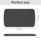 Boot Trays Heavy Duty Rubber Mat with Lip, Waterproof Shoe Mat Tray for Entryway Shoe Tray Multi-Purpose for Indoor or Outdoor 27.56 x 15.75inch - size: 1'4" x 2'4" (Rectangular)