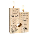 New Mom Gifts – Wooden Candle Holder with Poem – Gift for New Mom After Birth, Postpartum Gifts, Pregnancy Gifts for Expecting Mom, Push Presents, First Time Mom Gift - size: NEW MOM