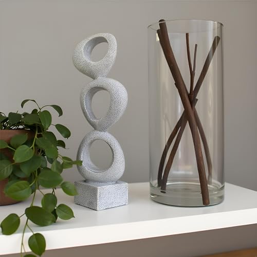Abstract Modern Ribbon Decorative Sculpture, Knot Sculptures,Home Decor,Coffee Table Statues,Dining Living Room Desk Decor,Shelf Decoration (Marble Color-A) - color: Marble Color-a