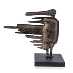 Modern Day Accents 3717 Brisa Blown Away Sculpture, Abstract Modern Sculpture Decor for Home, Office, and Shelf, Bronze-Finished Statue, 11.5" H