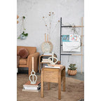 Modern Sculptural Taper Candle Holder, Ivory