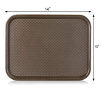 New Star Foodservice Fast Food Tray, Set of 12 (Brown, 10 by 14 Inch) - color: Brown, size: 10 by 14-Inch