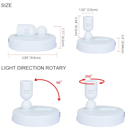 HAMVIDNE LED Spotlight, Battery Operated Spotlights with Remote, Up Lighting for Indoor Plants, Dimmable Tree Spotlight, Picture Lights for Wall Art Display Dartboard Painting Artwork Accent Frames - color: White