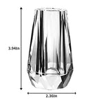 kitCom Flower Vase, Modern Mini Crystal Vase, Lead-Free Flower Vase, European Crafted for Table, Home Decoration, Wedding or Luxury Gifts, 2.4 x 2.4 x 4 Inches - size: 2.4×2.4×4 Inches