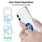 Bonoma Phone Ring Holder, 3 Pack Universal Finger Ring Stand Grip Kickstand Ring for All Smartphones (Diamond) - color: Diamond