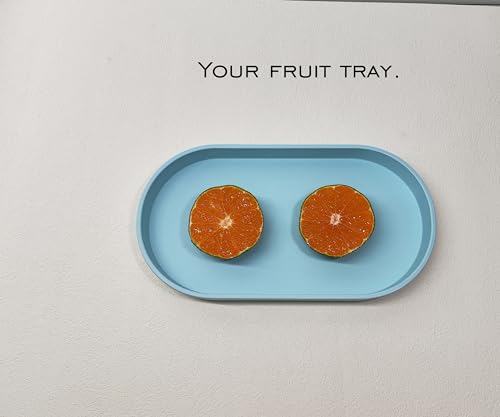 Blue Small Tray (10 inch), 3 Pack Oval Tray for Kitchen Counter, Bathtub Bathroom Vanity Items, Countertop Organizer, Coffee Accessory, Bar, Serving Seasoning, Salt and Pepper, Soap, Perfume. - color: Blue-3 Tray, size: 10.2" x 5.5" x 1.1"
