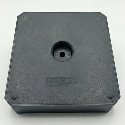 Premium Black Gloss Display Base – Weighted Square Pedestal for Trophies, Sculptures, 3D Prints, & Crafts – Heavy-Duty Riser Stand (4.5x4.5x2.5 inch) - size: 4.5x4.5x2.5 inch
